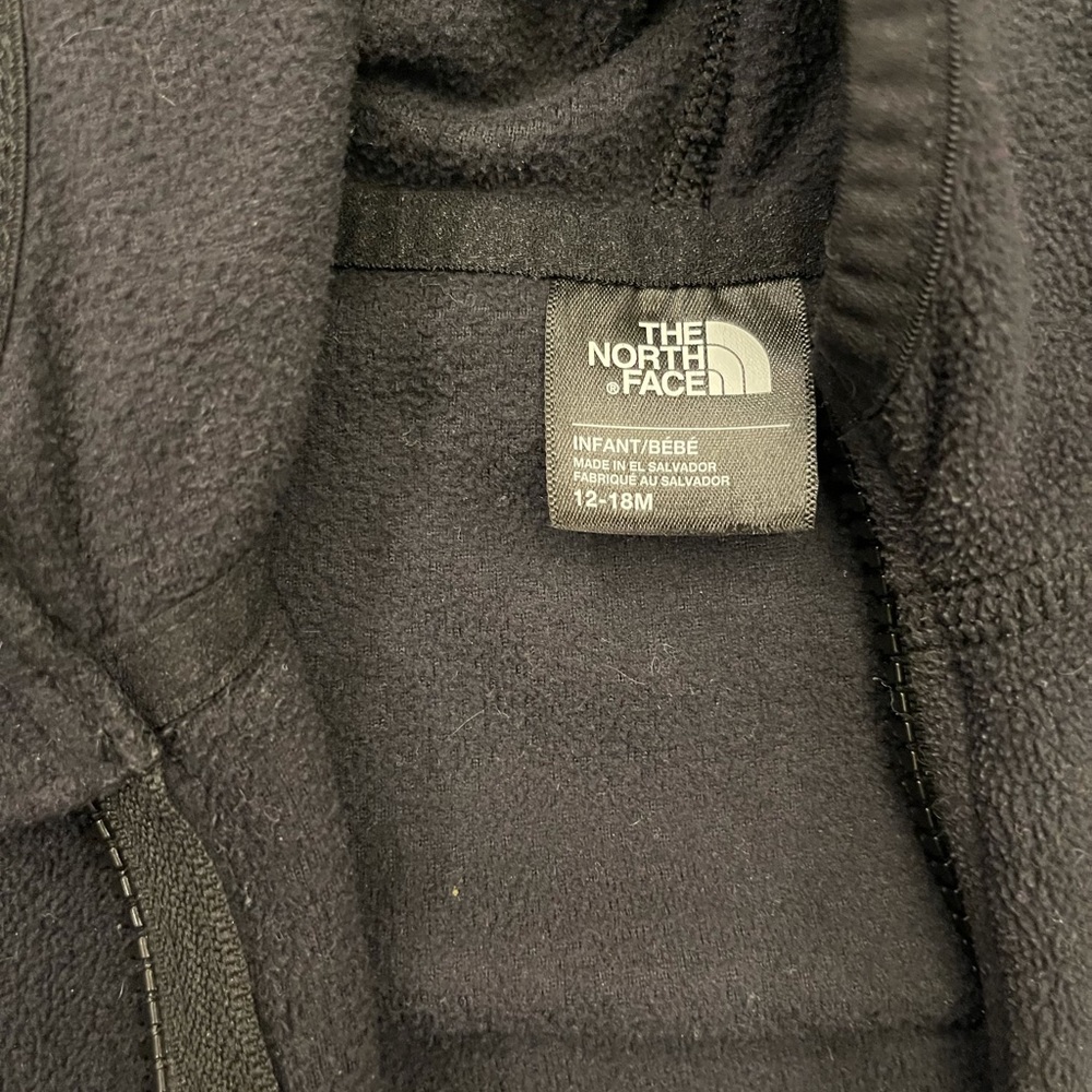 Black used infant north face